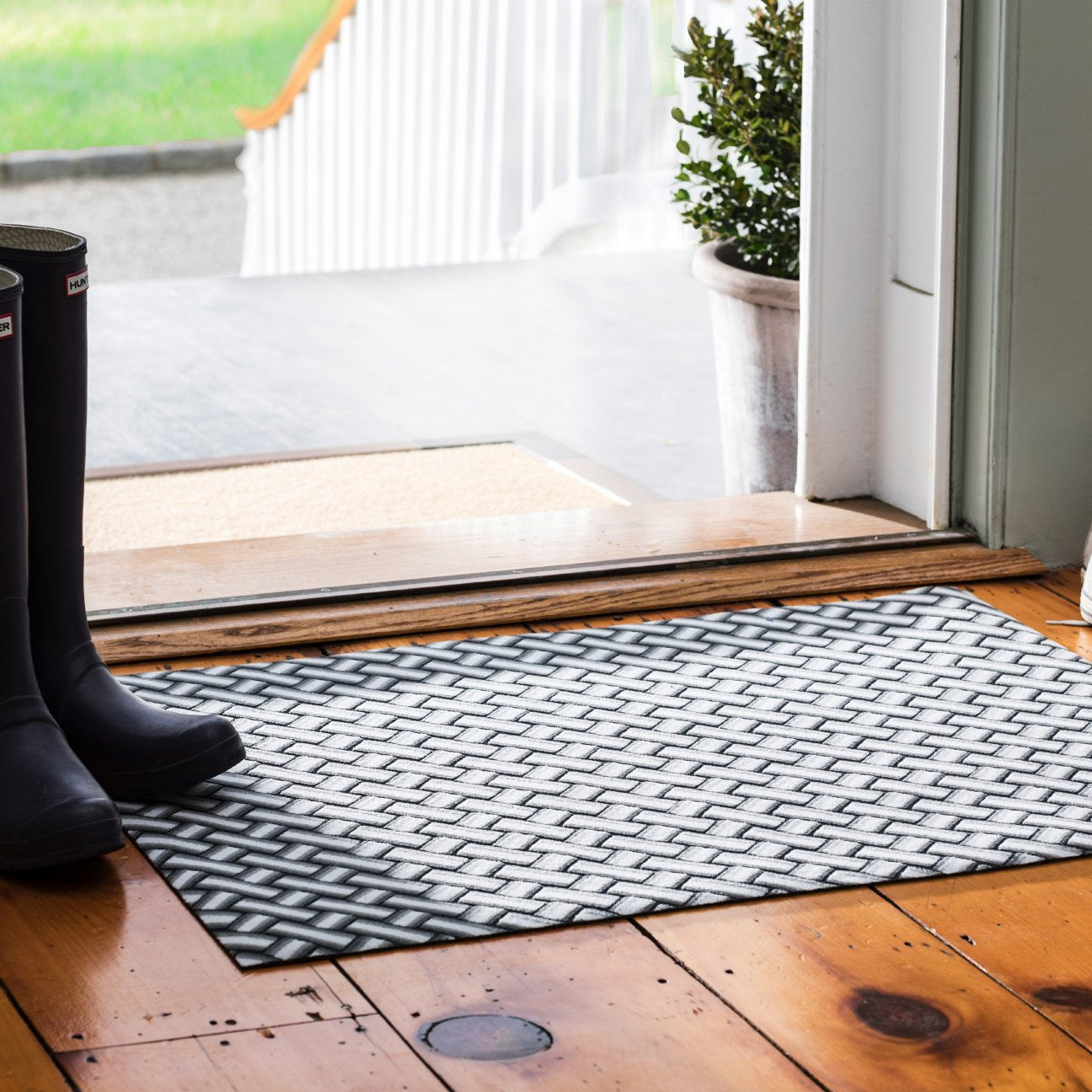 Printing Doormat Outdoor Indoor Rubber Door Mats Thin Non Slip