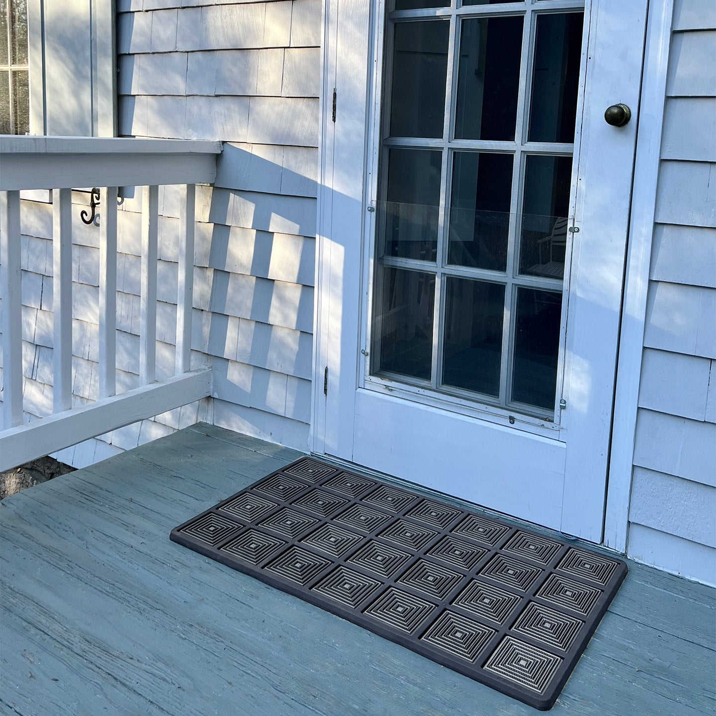 For Living Platinum Indoor/Outdoor, Charcoal Door Mat